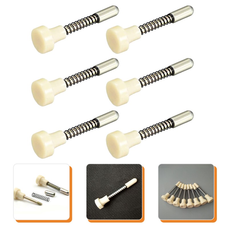 6 Pcs Mini Crib Spring-loaded Plunger Pin Latches Window Screening