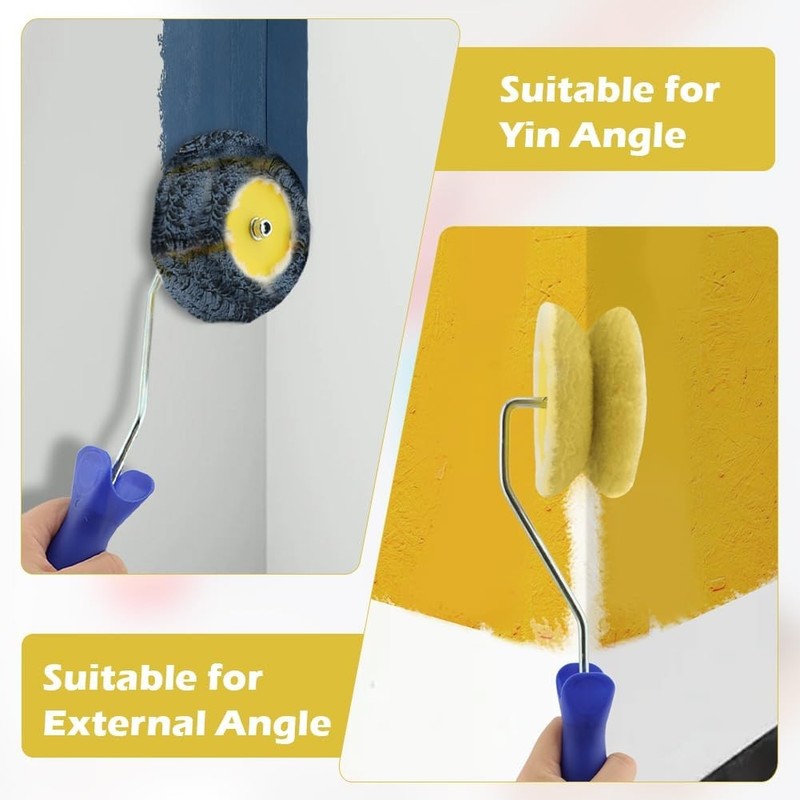 Corner Edger Paint Roller Kit Including 4 Pcs Drywall Corner Tool 4 Inch Paint gallery
