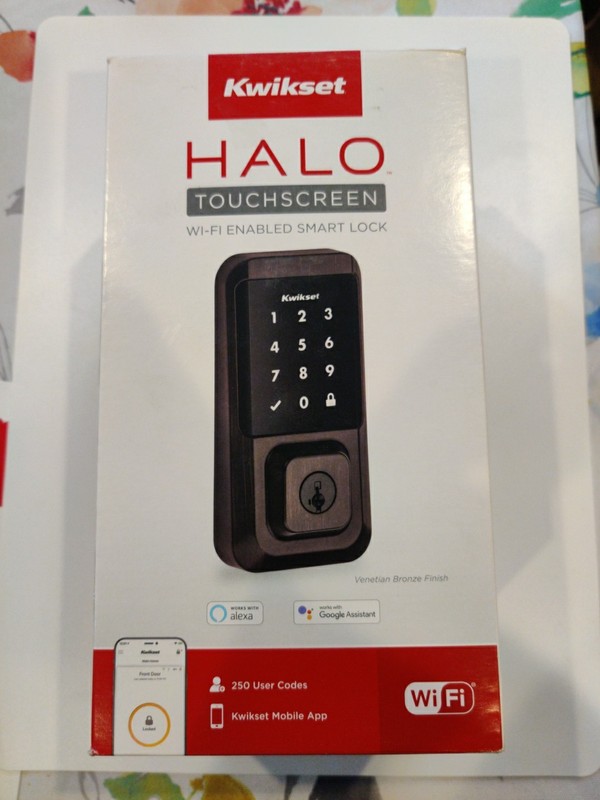 Kwikset HALO WiFi Smart Lock, Touchscreen Deadbolt, Venetian Bronze