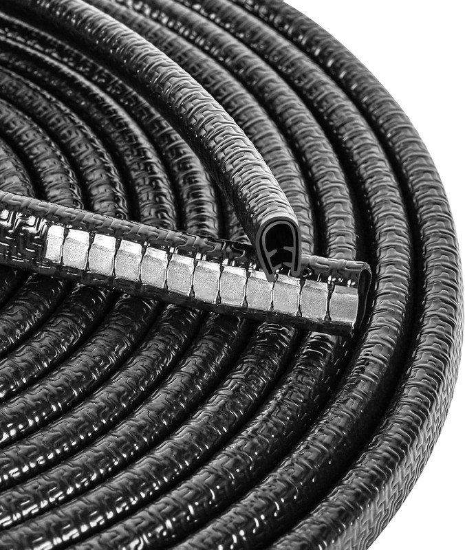 33ft 10m Car Door Edge Guard Trim Rubber Seal Protector Anti-Collision Strip