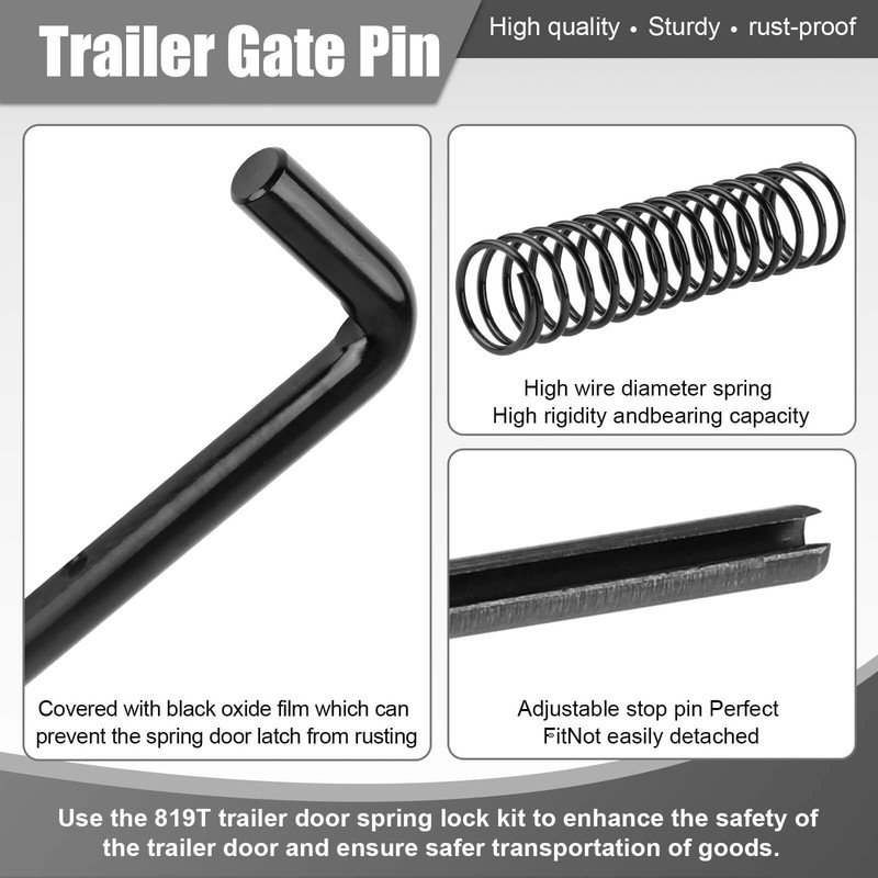 819T Trailer Gate Spring Latch Kit Heavy Duty Steel Trailer Gate Spring Latc... gallery
