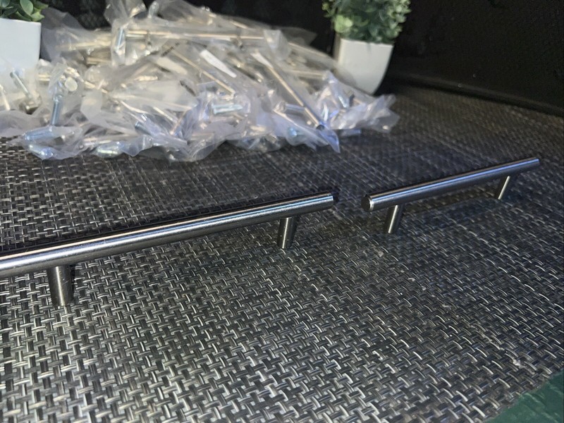 40+ QTY! BULK- Steel Bar Drawer Pull Handles PROCO7-SN 5” gallery