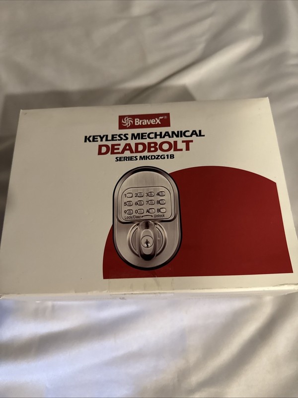 Bravex Keyless Entry Door Lock – Mechanical Code Keypad Knob Deadbolt Mkdzg1B