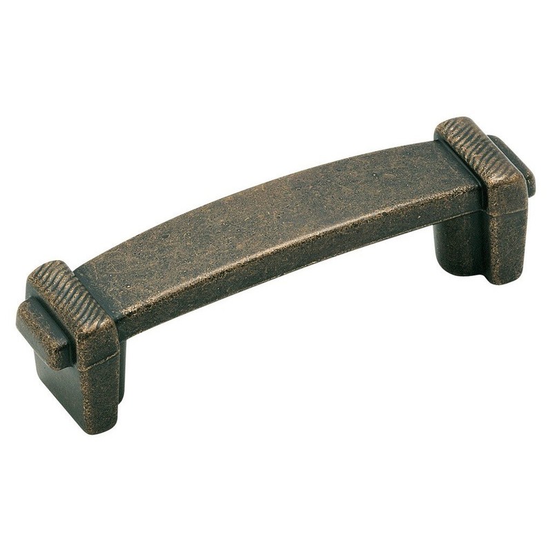 Amerock BP4426-R3 Rustic Brass 3″cc Etched Cabinet Bar Pull Forgings