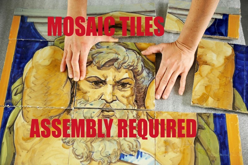 ceramic tile mural backsplash. Santa Maria del Fiore Florence Tuscany Italy. gallery