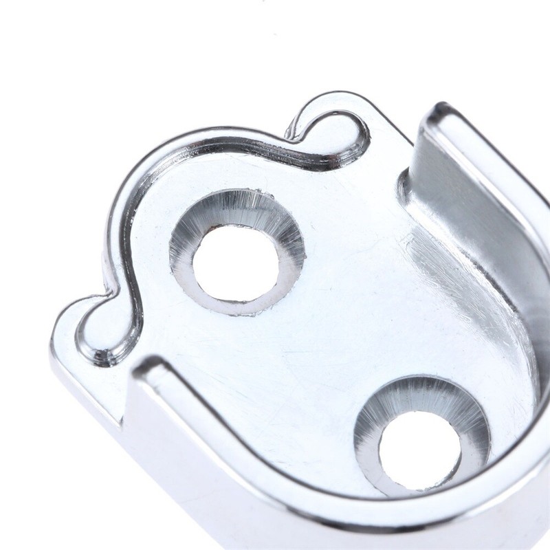 2Pcs Bathroom Closet Tube Rail Support Metal Rod Bracket Pole Holder 19mm Dia gallery