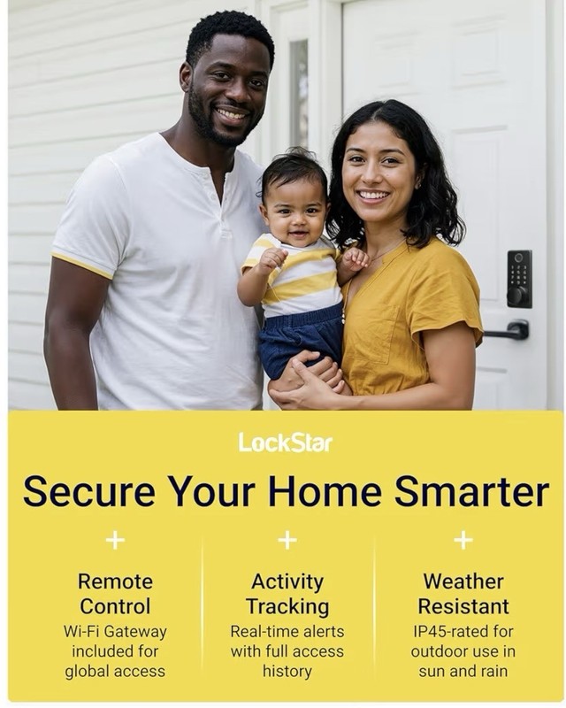 Smart Door Lock•Keyless Entry Deadbolt Door Lock•Multiple Entry Methods gallery