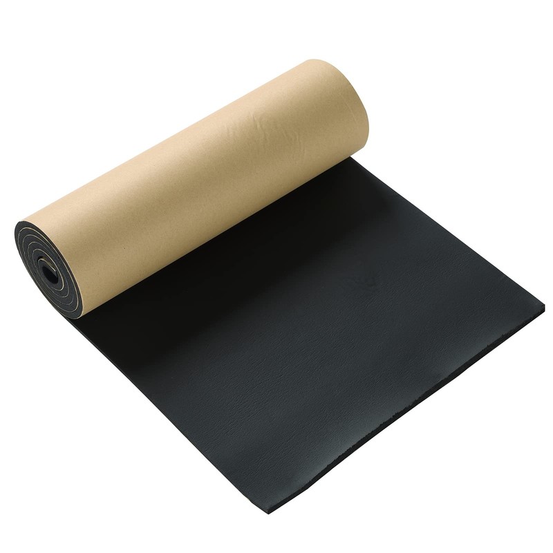 Sponge Neoprene with Adhesive Foam Rubber Sheet, 1/4″ T x 12″ W x 54″ L 4.5 Sqft