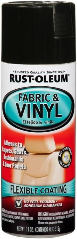 Fabric & Vinyl Spray Paint Automotive Flexible Coating Gloss-Black 248918 11oz