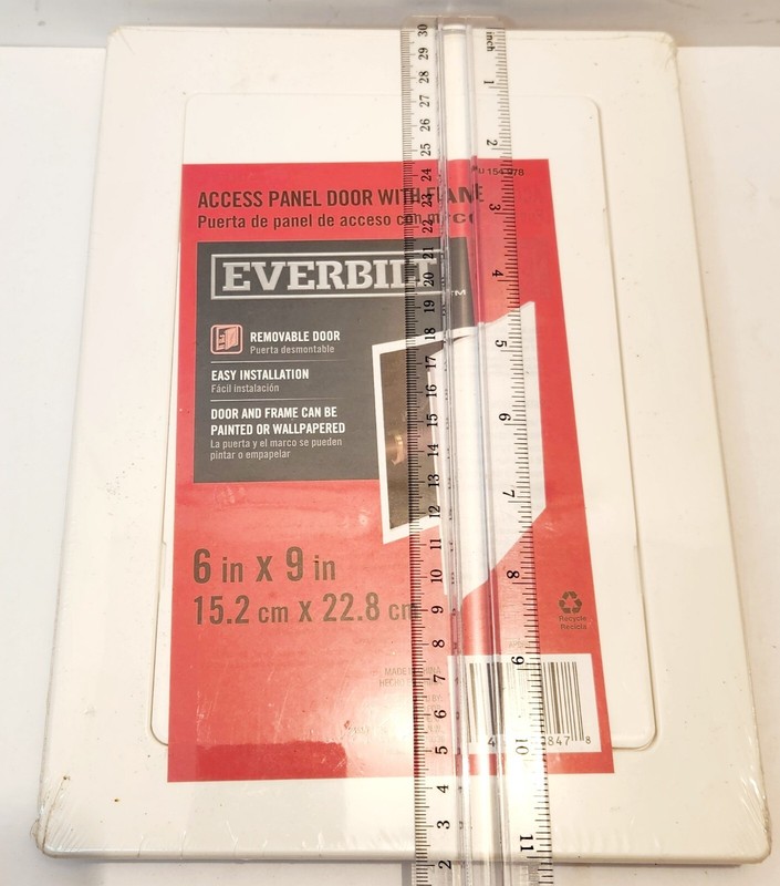 Everbilt APD69 Access Panel Door with Frame 6" x 9" White 154978 Paintable gallery