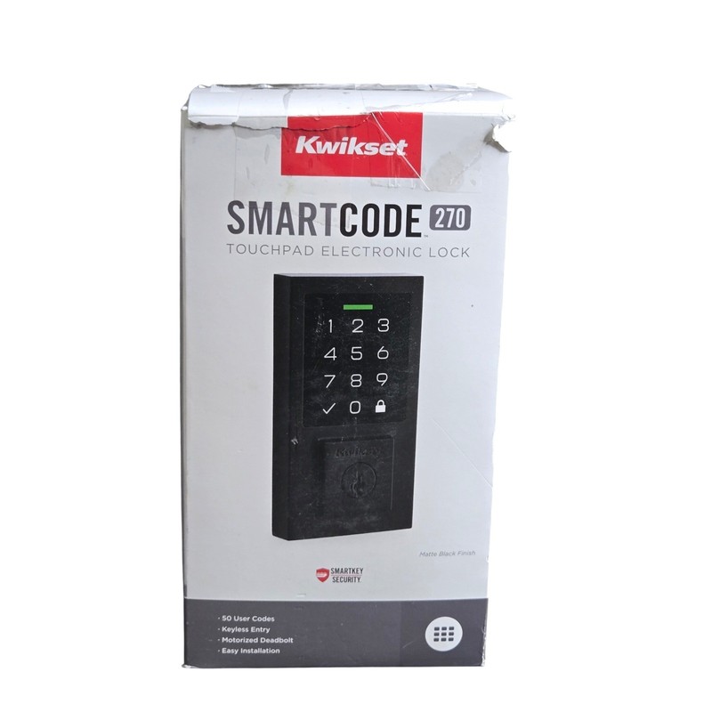 Kwikset 270 SmartCode Touchpad Electronic Deadbolt Matte Black 9270 Tested