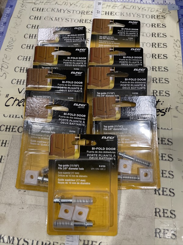 10X 2PACK Prime-Line / PLPCI Bi-Fold Door Top Guide, Nylon, N 6705