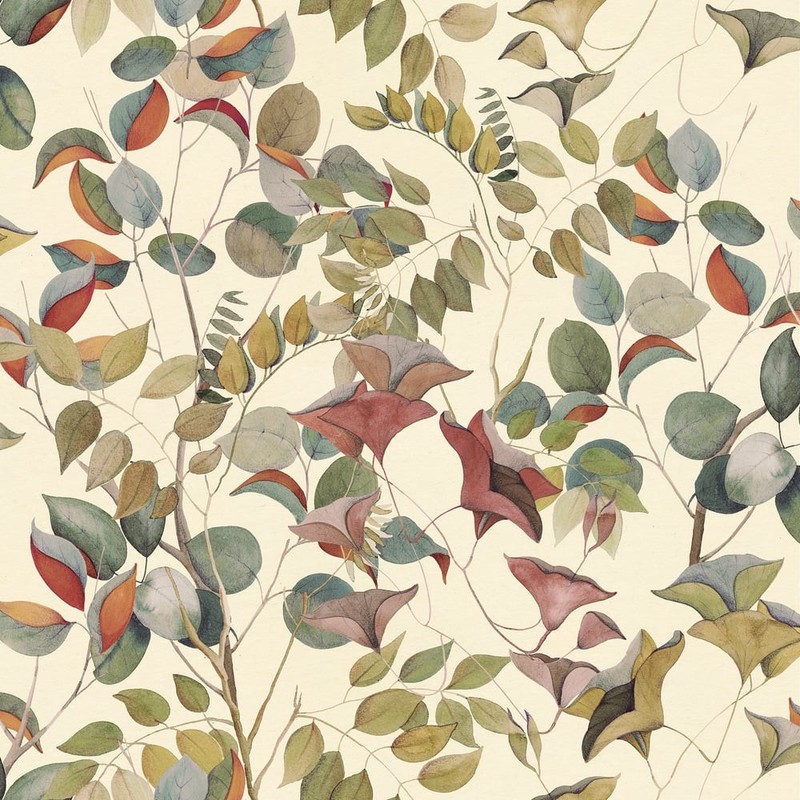 DW2005 – Designer Walls Tree Leaf Green Galerie Wallpaper