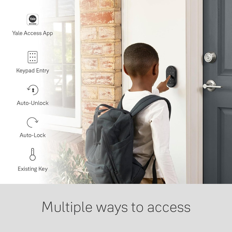 Wi-Fi Smart Lock with Keypad, Silver gallery