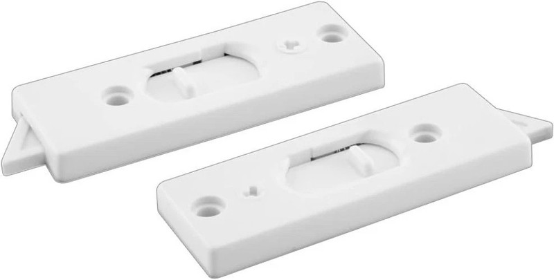 Easy Install White Plastic Spring-Loaded Tilt Latches for Vinyl Windows - 2 Pair gallery
