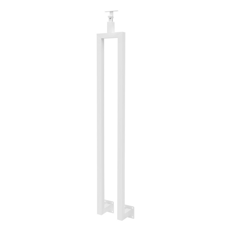 6Pcs White U-shaped Stair Railing Posts Adjustable Stair Railing Posts For Deck gallery