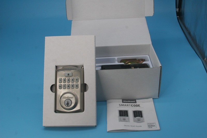 Kwikset SmartCode 270 Touchpad Deadbolt Satin Nickel Open Box Complete Tested