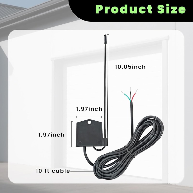 Narrow Band Receiver-Antenna Compatible with Mighty Mule GTO Black gallery