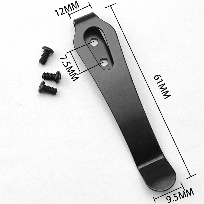 Replacement Pocket Clip folding knives black back Clips for EDC DIY tools (A23)