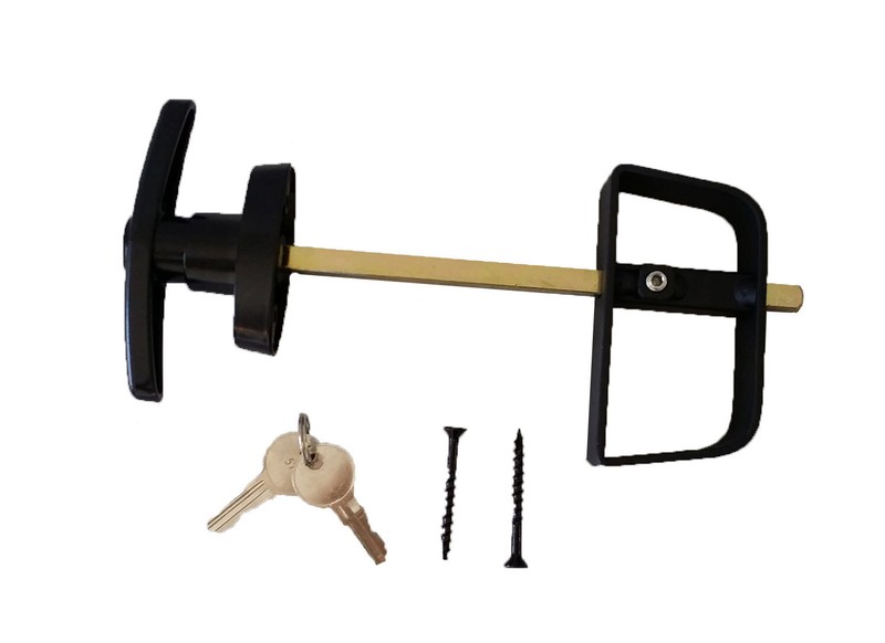 6-1/2″ T Handle Locks Shed Doors, Gates, Playhouses, Coops & More Qty Discounts