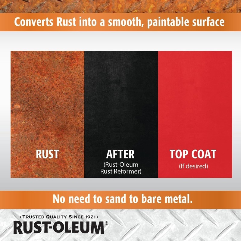 Rust-Oleum 215215-6PK Stops Rust Rust Reformer Spray, 10.25 oz, Black, 6 Pack gallery