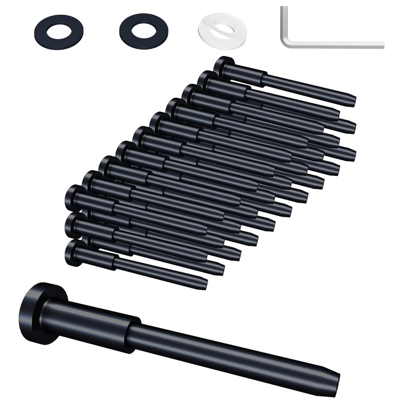 30 Pack Black Invisible Cable Railing kit, 1/8" Hardware,