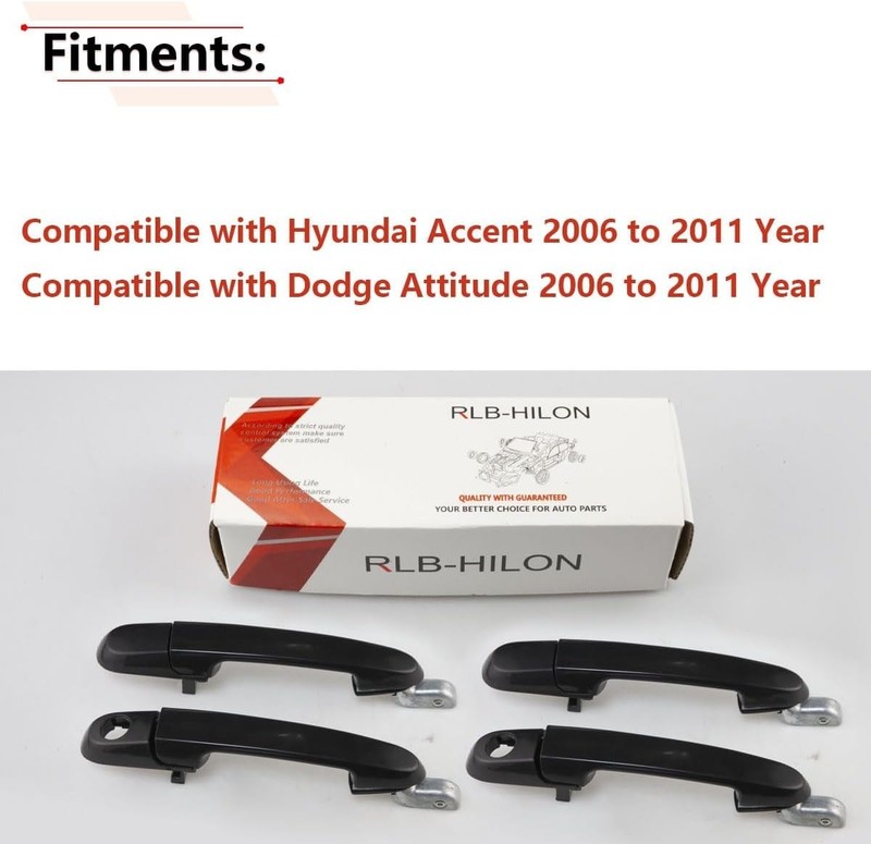 1Set Exterior Door Handle Compatible with Accent 2006 to 2011 Year, for Attitude gallery