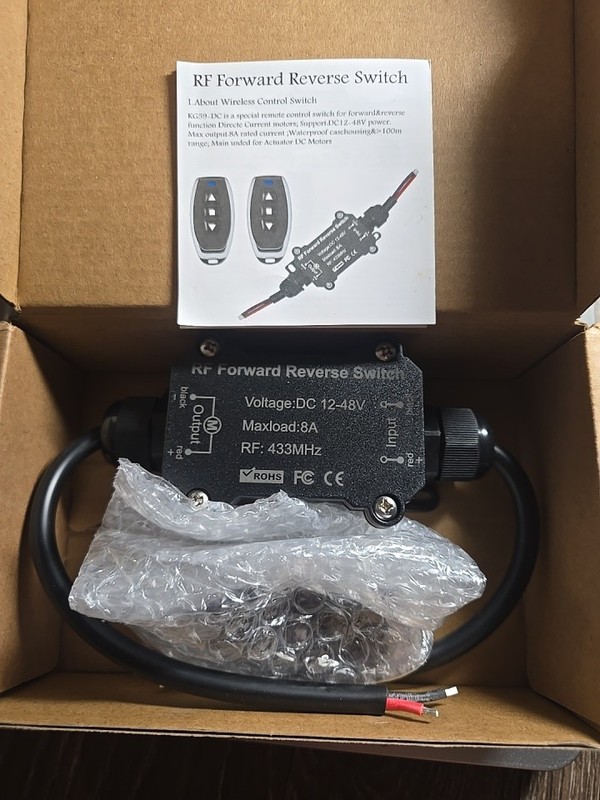 AC110V Forward and Reverse Remote Control Switch,Waterproof Wireless Switch w…