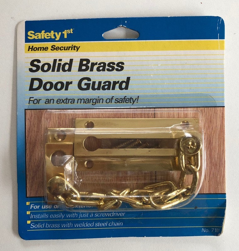 Security Door Chain Guard Safety 1st Brass Welded Steel Chain Home Security FY
