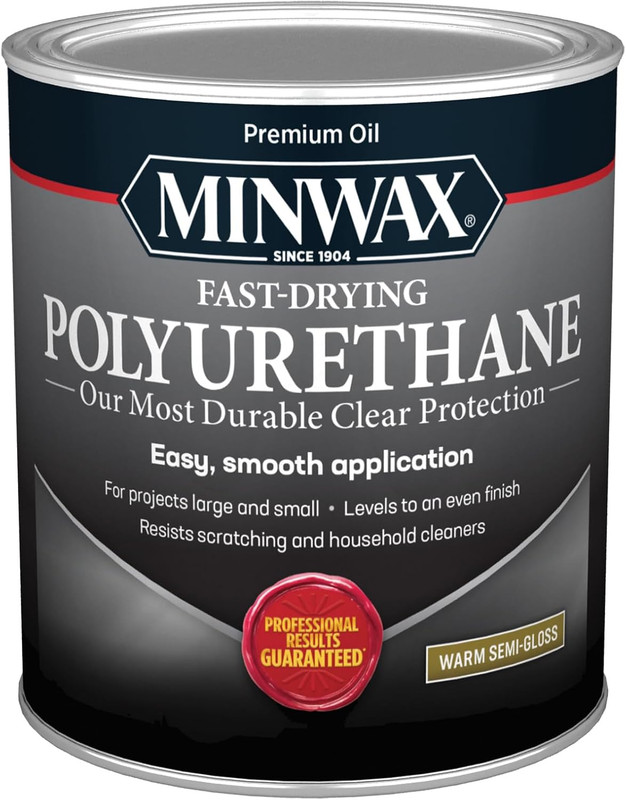 Fast Drying Polyurethane Protective Wood Finish, Clear Semi-Gloss, 1 Qua gallery