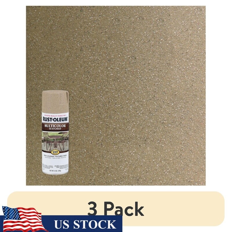Textured Spray Paint 3 Pack Durable Rust Resistance Protective Coating New
