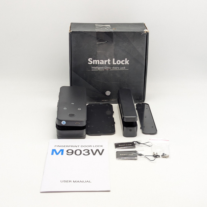 Smart Lock M903W Fingerprint & Keycard Intelligent Lock for Glass Doors