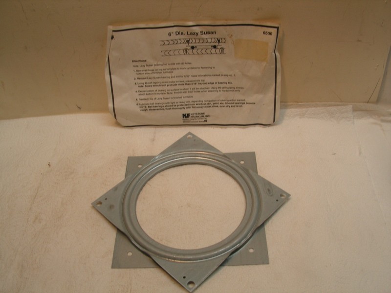 Keystone Franklin 6″ Diameter Lazy Susan Bearing Top NEW OPENED PACKAGE.
