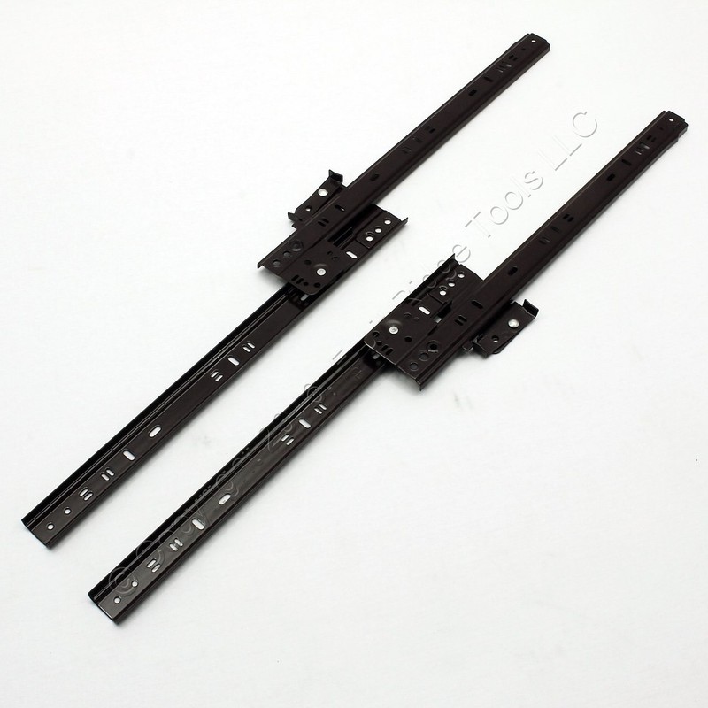14″ Side Mount 80-lb Load Capacity 3/4 Extension Kitchen Cabinet Drawer Slides