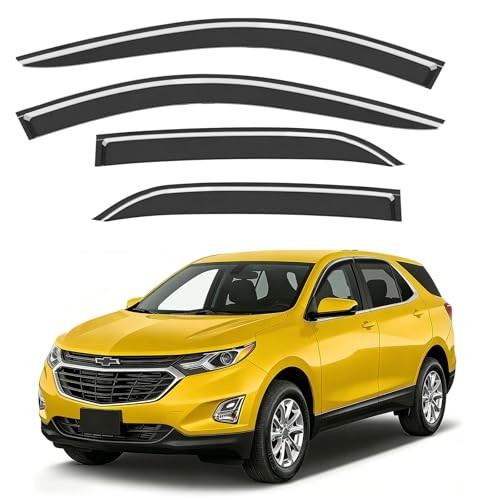 Low Profile Window Rain Guards Fit for Chevrolet 2018-2024 Chevy Equinox gallery