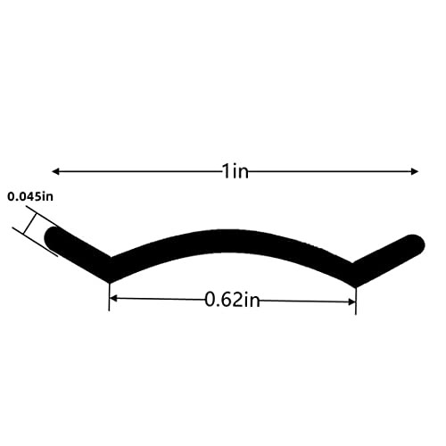 1" Black Vinyl Insert Molding Trim Screw Cover RV Boat Camper Trailer () 50ft gallery