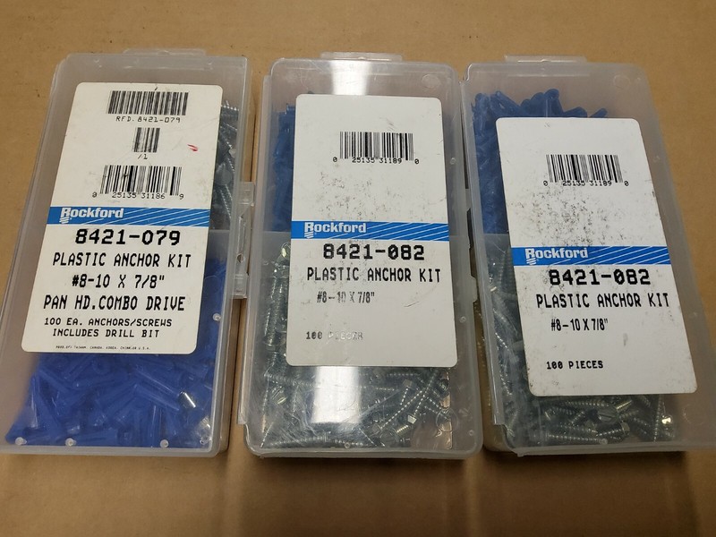 Rockford plastic anchor kits