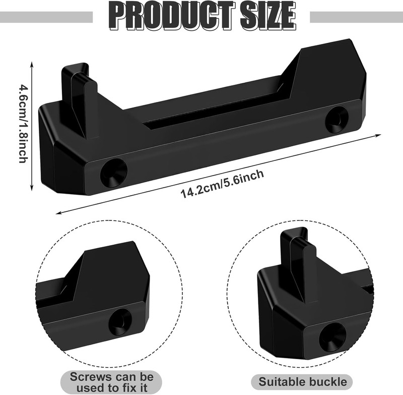 12 Pcs Black Mounting Feet Compatible with Toughbuilt Stacktech Mounting Plate B gallery