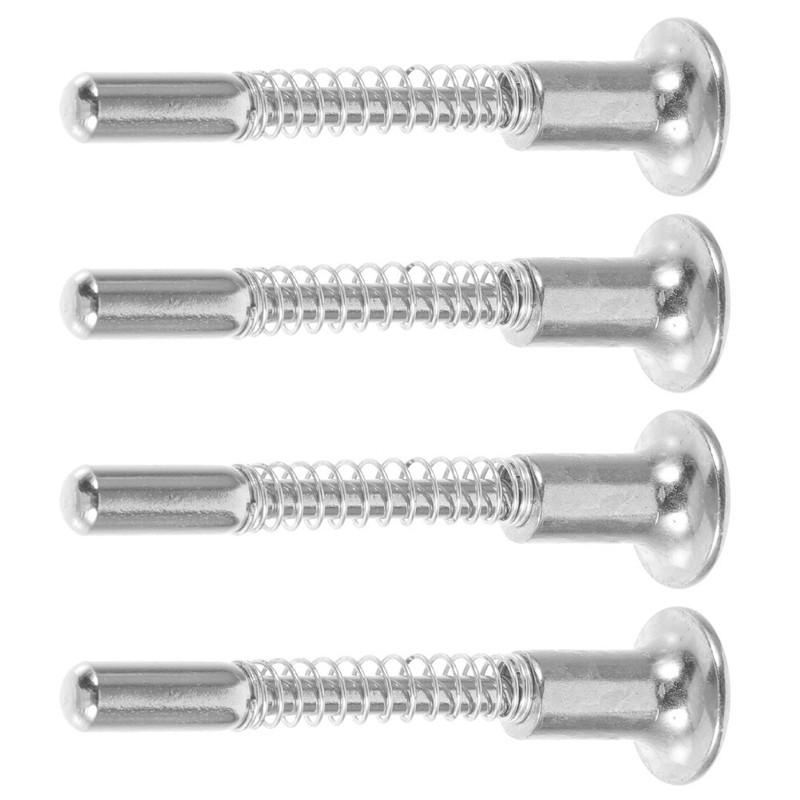 4Pcs Mini Crib Spring Loaded Latches Silver Iron Durable Bed Fasteners gallery