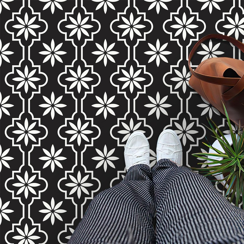 Peel and Stick Floor Tile, Vinyl Flooring Waterproof, DIY Flooring for Bathro…