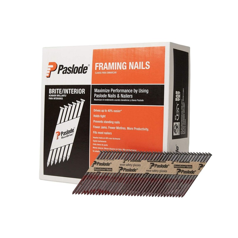 Framing Nails, 650830, 30 Degree RounDrive Brite, 3 inch x.131 Gauge, Smooth, 2,