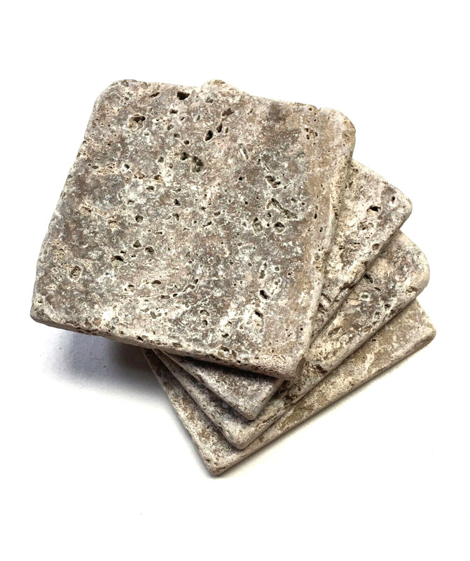 Noce 4×4 Tumbled Travertine Tile Backsplash Floor Wall (Sold by 1SF) Patio
