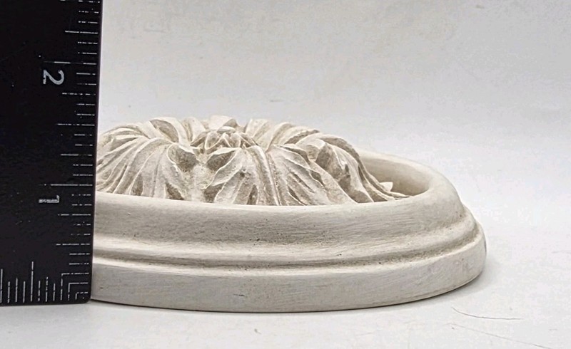 Plaster Rosette Modern Renaissance Raised Rellief 5-3/4"D Wall Hang gallery