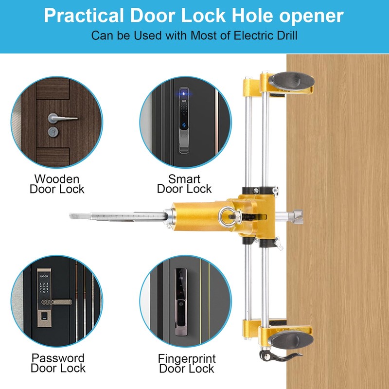 Door Lock Installation Kit Mortising Machine Mortise Jig, Door Lock Hole Opener gallery