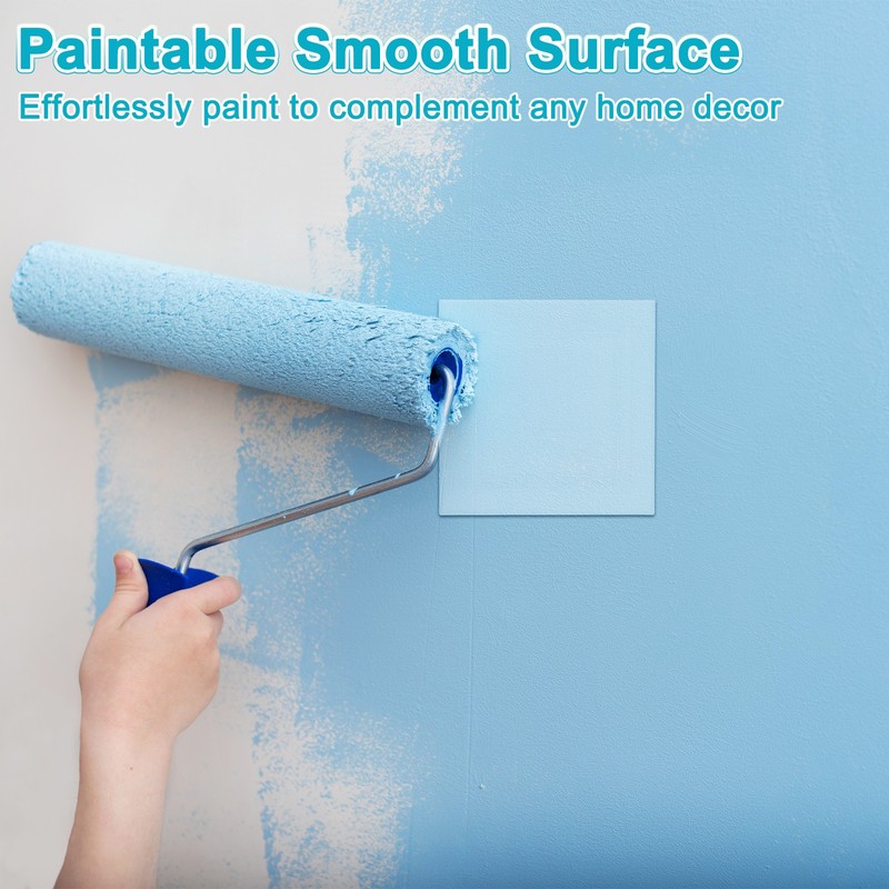 1-Pack Access Panel for Drywall, 4.5x4.5" Plastic Wall Hole Cover [White] gallery