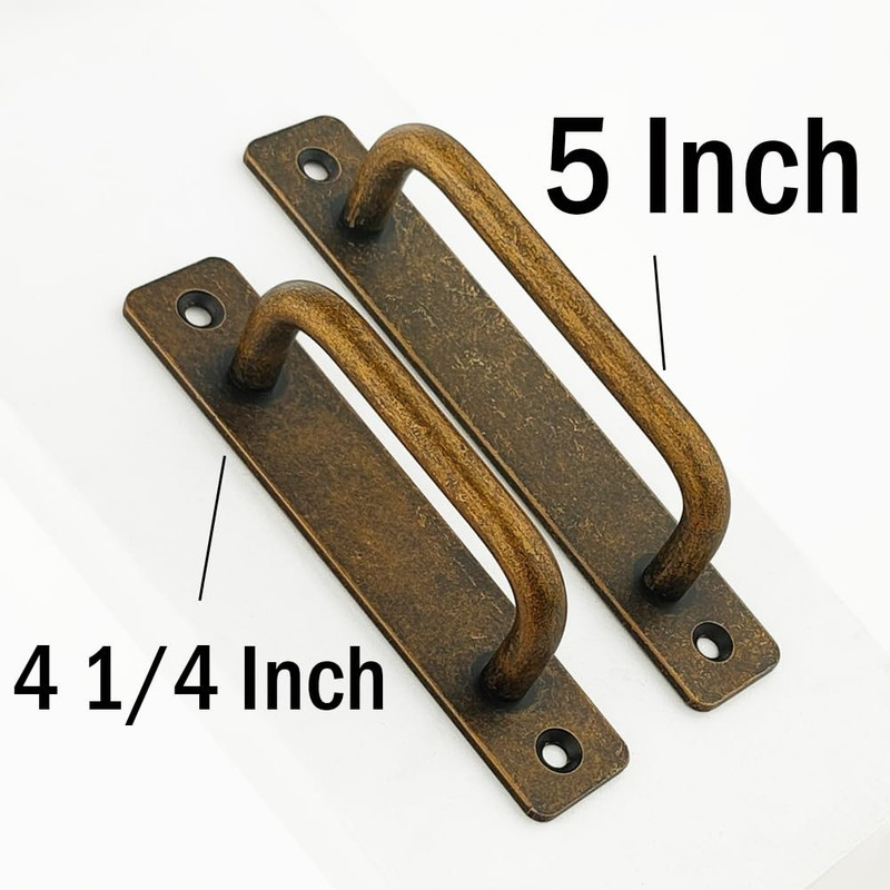 30 Pack 5" Copper Cabinet Pulls - Elegant Drawer Handles with Base Plate gallery
