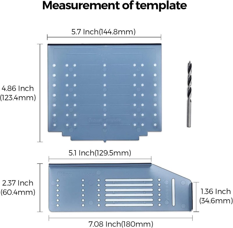 Ultimate Cabinet Hardware Installation Template Kit with Drill Bit - Easy Setup gallery
