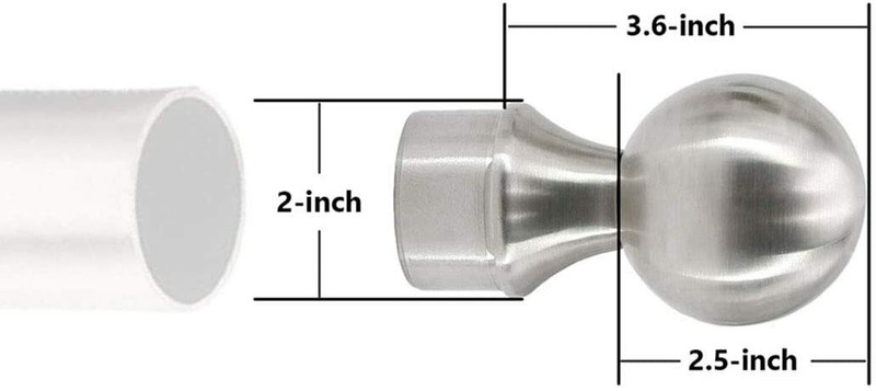 Combination Bar Foot Rail Brackets Kit - 2" OD Brushed Stainless Steel Tubing gallery