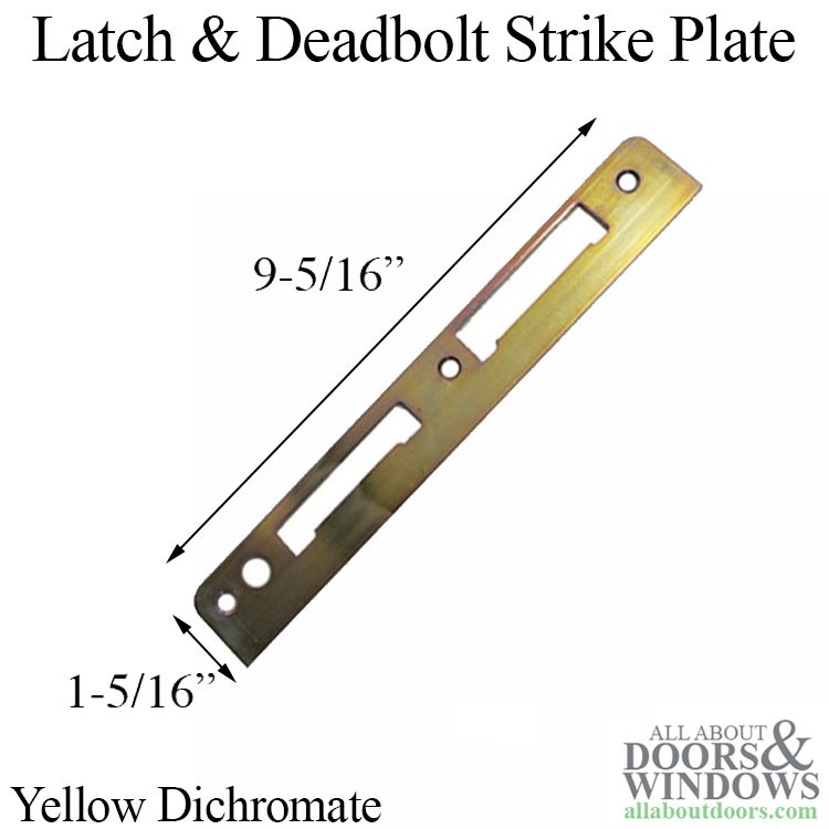Weathershield Latch & Deadbolt Strike Flat 1-5/16 x 9-5/16 YDI gallery