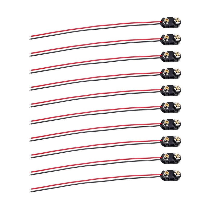 10PCS For Science Projects 9V Battery I-Type Clip Connector Hard Shell Accessory gallery